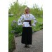 Embroidered blouse "Olvia: pansies"